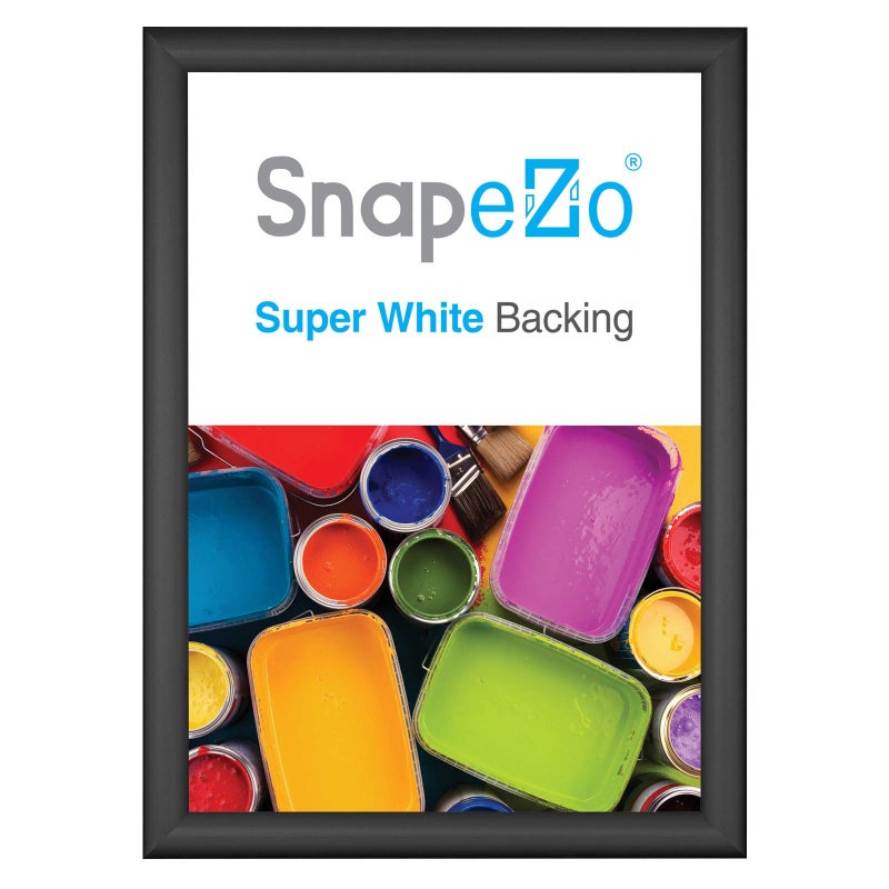 SnapeZo 11.7 x 16.5 (A3 Euro Size) Black Poster Frame, Front-Loading, Wall Mount, Aluminum 1" Profile, Sleek Series - Image 2